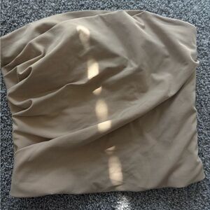 Zara Tan Strapless Top